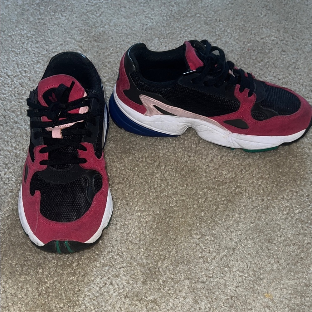 Adidas  Black and Pink Sneakers